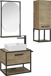 Акватон Мебель для ванной Лофт Фабрик 65 дуб кантри – фотография-2